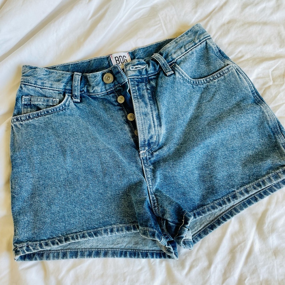 NWOT: BDG High Waisted Denim Shorts